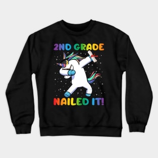 Dabbing 2nd Grade Unicorn Nailed It Graduation Class of 2019 T-Shirt Crewneck Sweatshirt